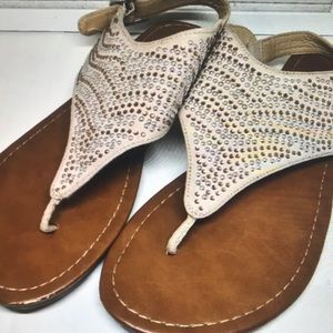 Faded glory blinged out thong sandals